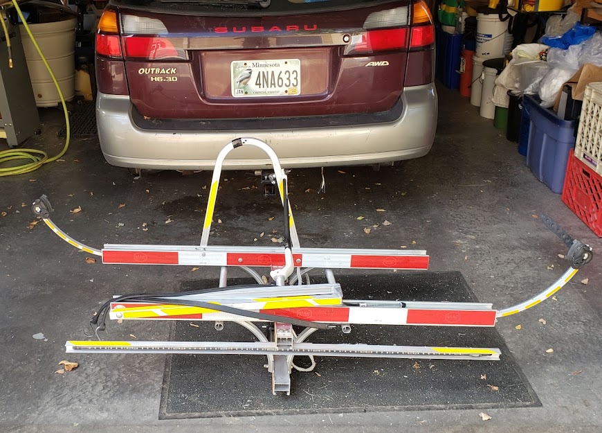 Diy hitch sales bike rack