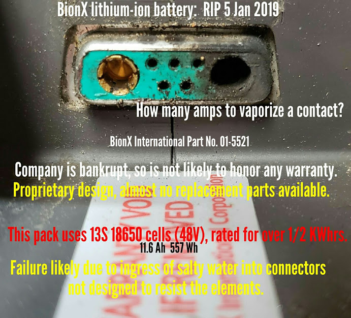 photo of BionX battery