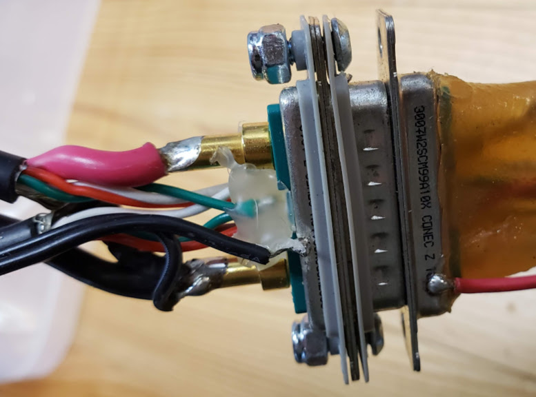 photo of BionX d-sub connectors