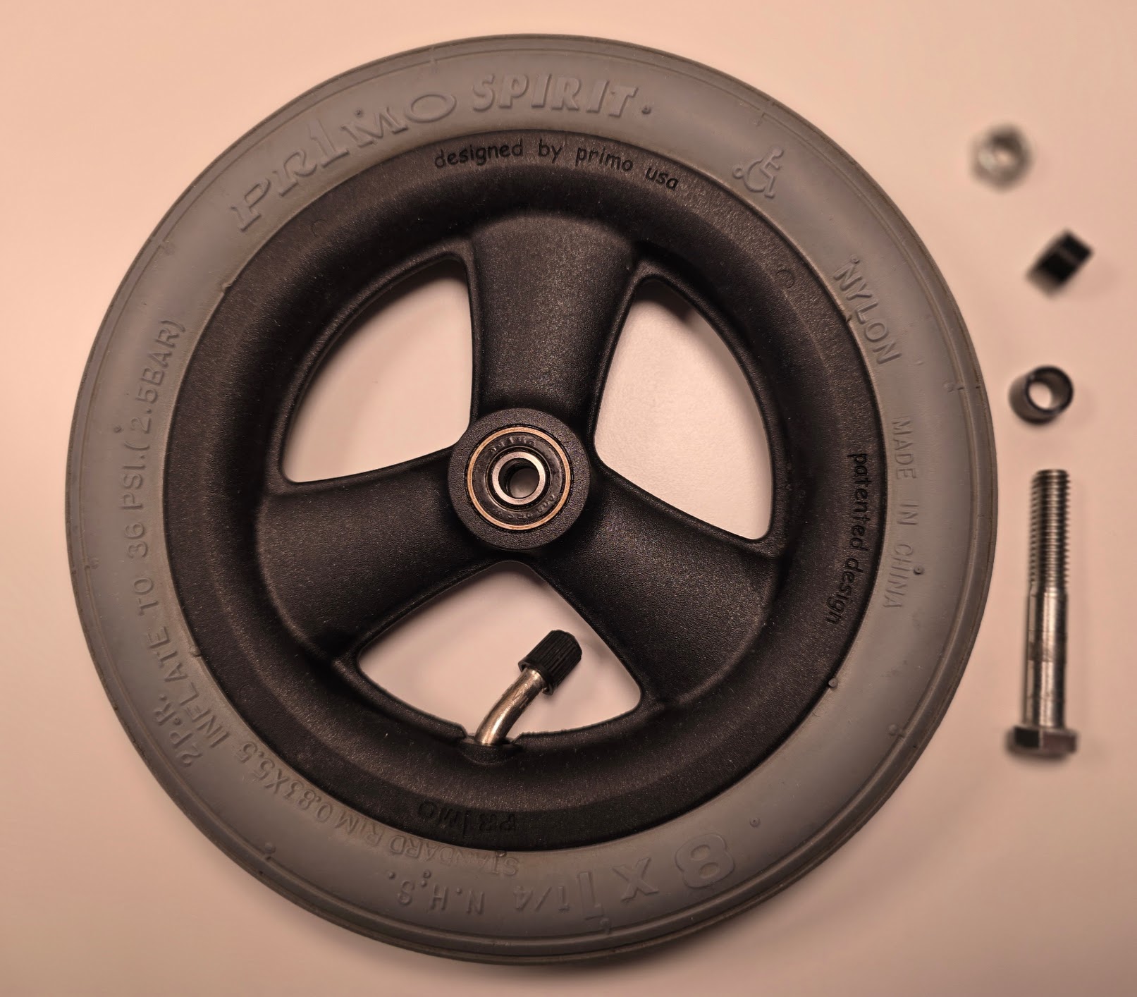 permobility_tilite_titanium_2008_wheelchair_caster_wheels